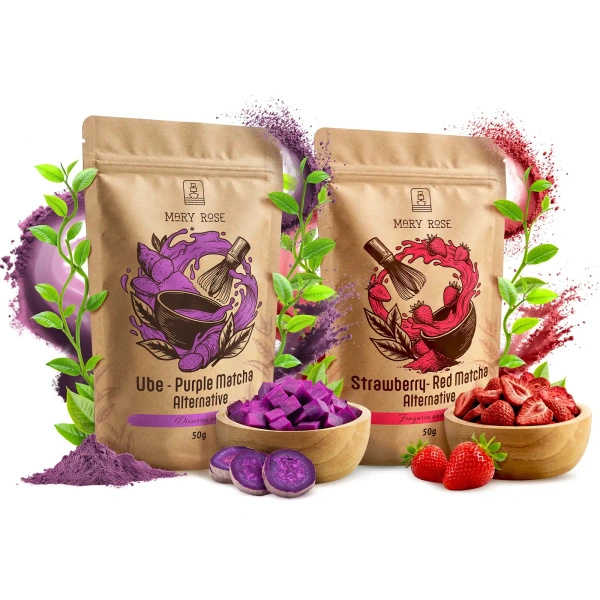 Sada barevných match: Red Matcha + Purple Matcha