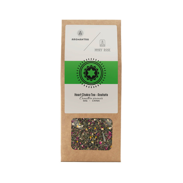 Aromantra x Mary Rose – Čaj pro srdeční čakru Anahata (zelený) 50 g