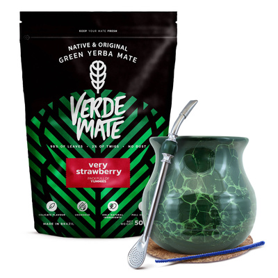 Sada Yerba Maté Verde Mate 500g Kalabása + Bombilla