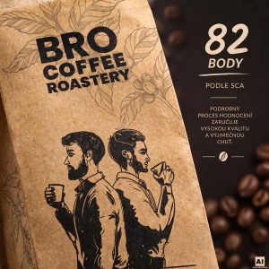 Bro Coffee Roastery – Zrnková káva Brazil Mogiana Premium 400 g