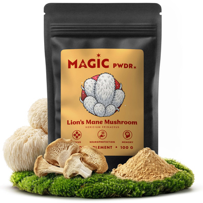 Magic Pwdr – Lion's Mane – Korálovec ježatý 100 g