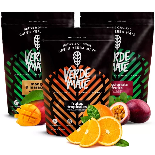 Verde Mate Green yerba mate sada ovocné 3x500 1,5kg