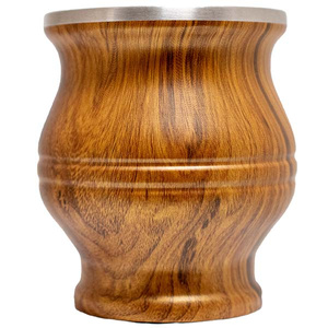 TermoColador – kalabasa + sítko + bombilla – dřevěná barva