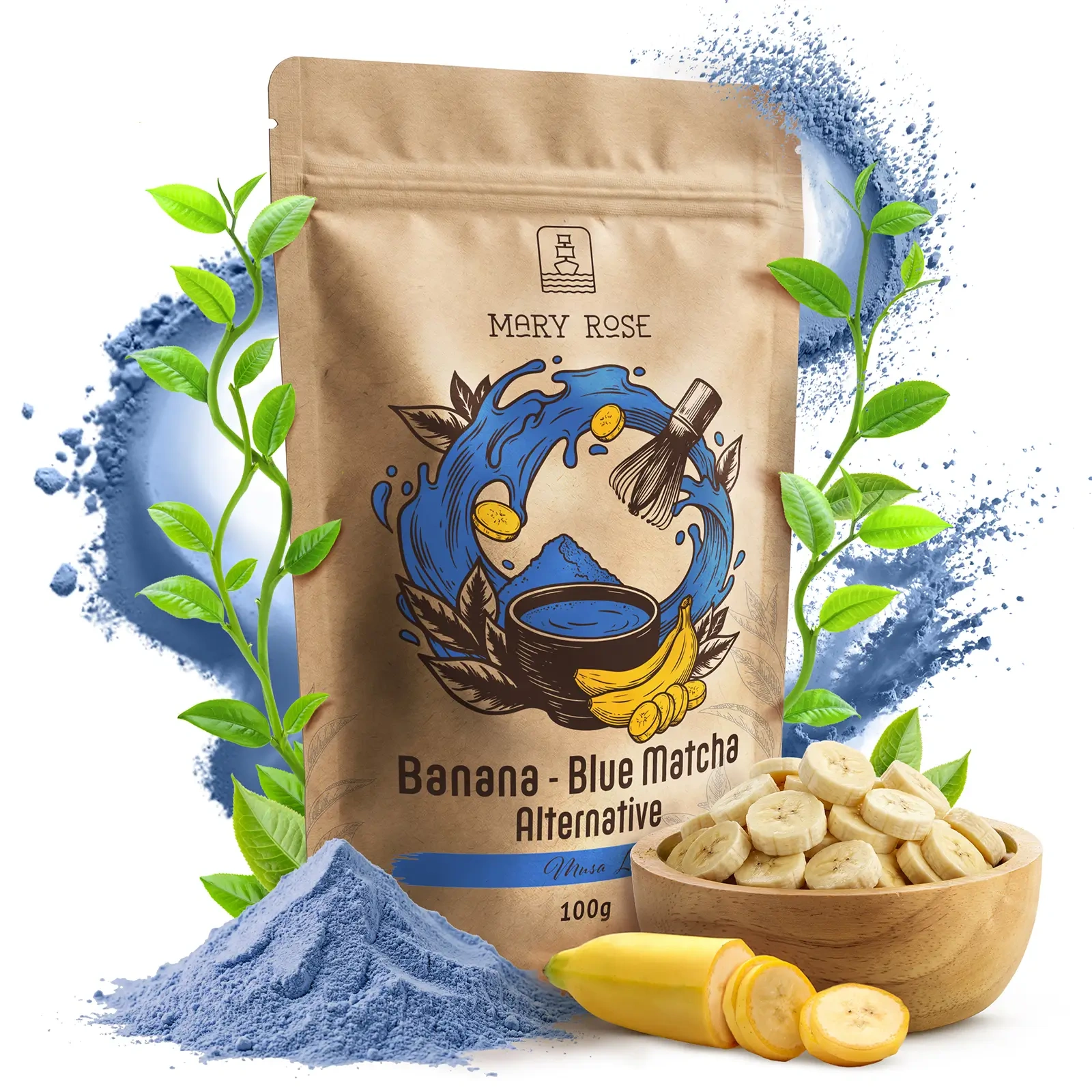 Mary Rose Blue Matcha Alternative Banán