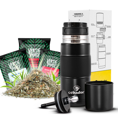 Sada Yerba Maté 3x50g + Yerbomos X OUTDOOR