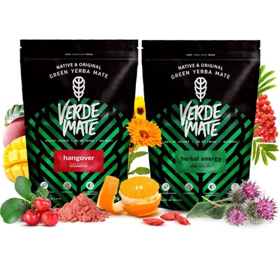 Sada Yerba Maté: Verde Mate Herbal Energy + Hangover 2x500g