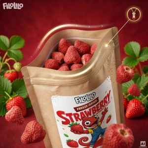 FiloLilo – Lyofilizované jahody (celé) 100 g