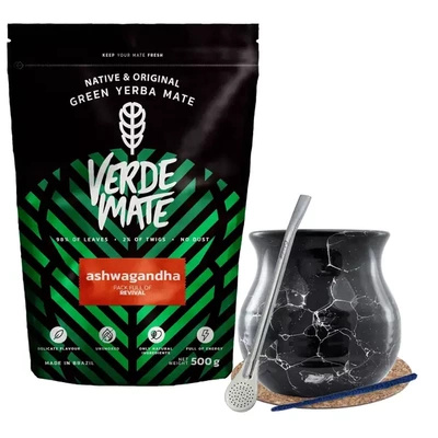 Kompletní sada pro Yerba Mate, matero, bombilla