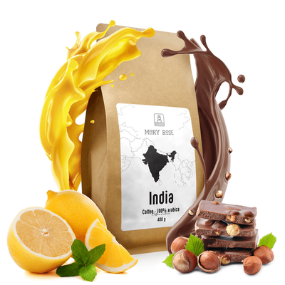 Mary Rose - Zrnková káva India Karnataka premium 400 g