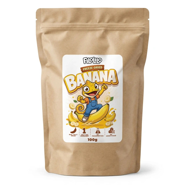 FiloLilo – Lyofilizované banány (plátky) 100 g