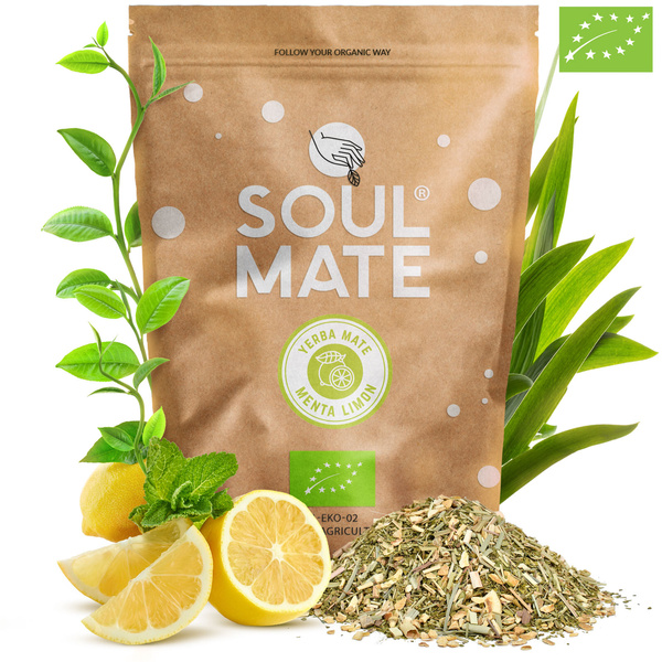 Sada Yerba Maté Soul Mate Organica 2x500g 1kg Kalabása + Bombilla