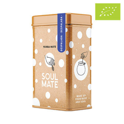 Yerbera – Plechovka + Soul Mate Orgánica Despalada 0,5 kg