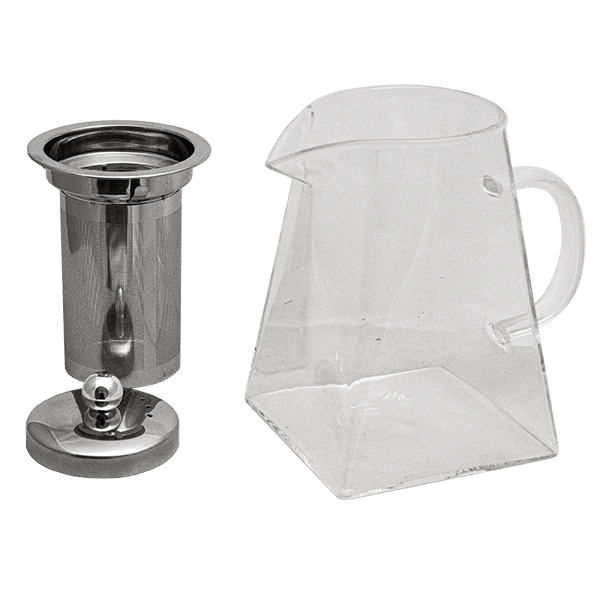 Rozměry čajové konvice se sítkem 950 ml: výška 14 cm