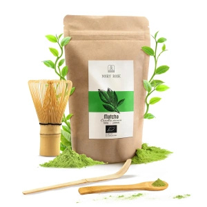 Sada: Matcha BIO 100g + Chasen a Chashaku