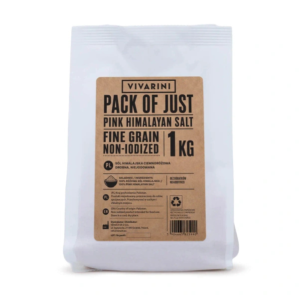 Vivarini – Růžová himalájská sůl jemná 1 kg
