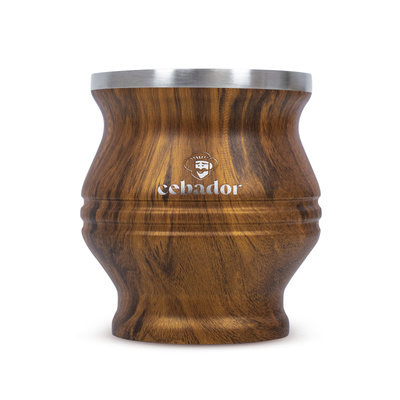 TermoColador – termohrnek na yerba maté – 190 ml (dřevěná barva)