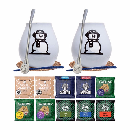 Obrovský  Set pro dva Yerba Mate Mix 10 x 50 g