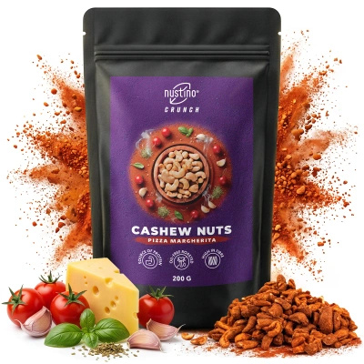 Nustino Crunch – pražené kešu ořechy – Pizza Margherita 200 g