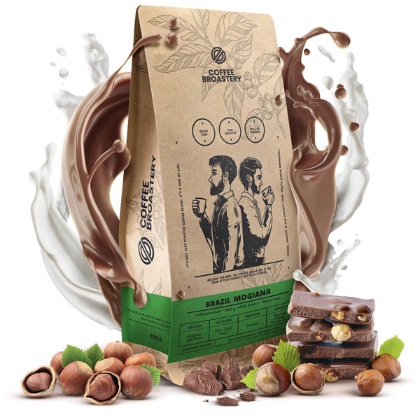 Dárková sada Bro Coffee Roastery: 3× brazilská káva + hrnek
