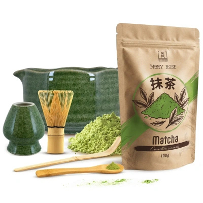 Sada na vaření čaje Matcha: matcha 100g + příslušenství