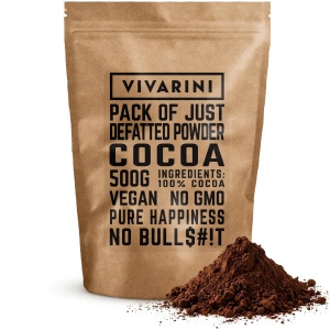 Vivarini – Alkalizované kakao tmavé (prášek) 0,5 kg