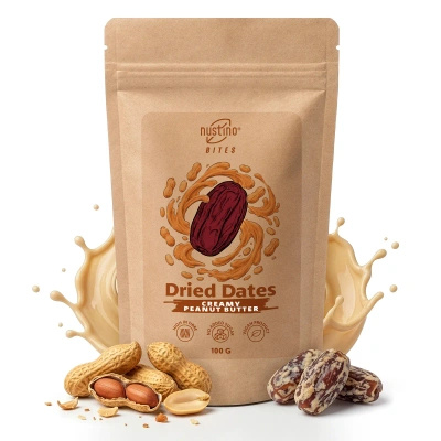 Nustino Bites – Sušené Datle – Creamy Peanut Butter 100 g
