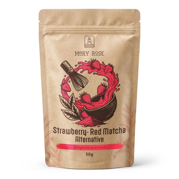 Mary Rose – Red Matcha Alternative – Jahoda (prášek) 50 g