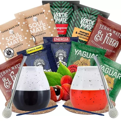 Yerba Mate sada pro dva Bombilla Matero 500g