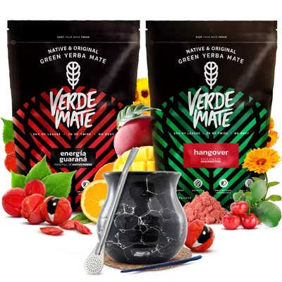 Verde Mate yerba mate sada keramická kalabasa bombilla