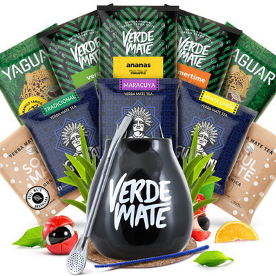 Sada Yerba Maté 10x50g Kalabása + Bombilla