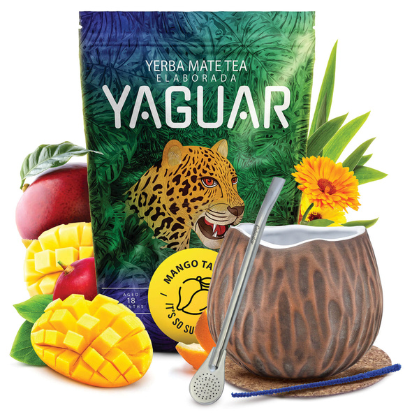 Sada Yerba Maté Yaguar 500g 0,5kg Kalabása + Bombilla