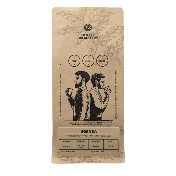 Bro Coffee Roastery - Zrnková káva Uganda Kanyenye Speciality 400 g
