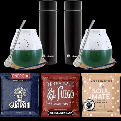 Startovací sada Yerba Mate Termoska 3x50g pro pár