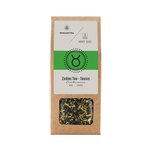 Aromantra x Mary Rose – Čaj znamení zvěrokruhu – Býk (černý) 50 g