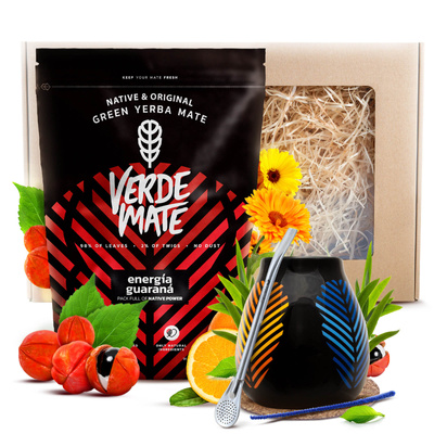Dárková Sada Yerba Maté Verde Mate 400g 0,4kg Kalabása + Bombilla