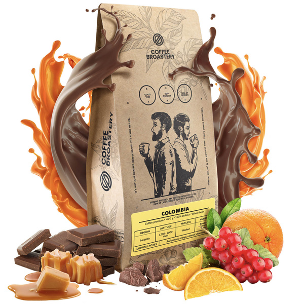 Bro Coffee Roastery - Zrnková káva Colombia Medellin Premium 400 g