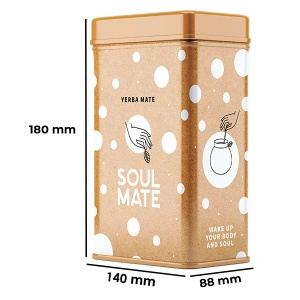 Yerbera – Plechovka + Soul Mate Orgánica Guayusa 0,5 kg