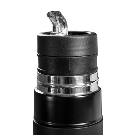 Yerbomos X ALL IN ONE - 450 ml - Nádoba, termoska a bombilla v jednom (černá)