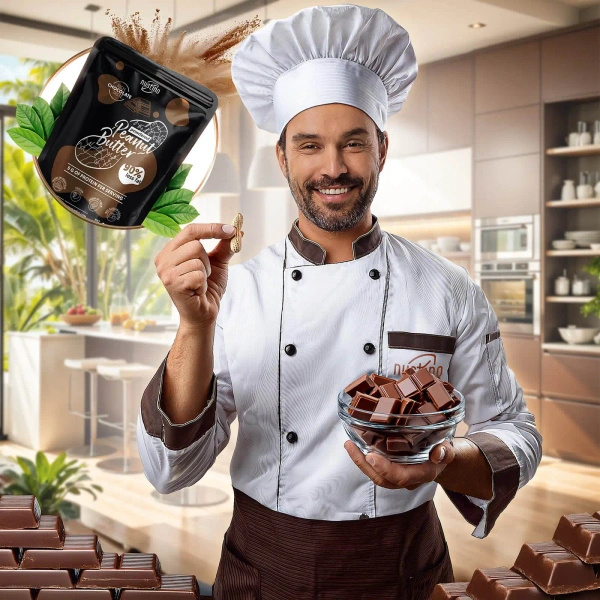 Nustino – Arašídové máslo v prášku – Chocolate (bez přidaného cukru) 400 g