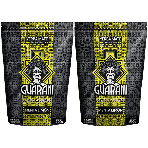 Yerba Mate Guarani Menta Limon 2x500g