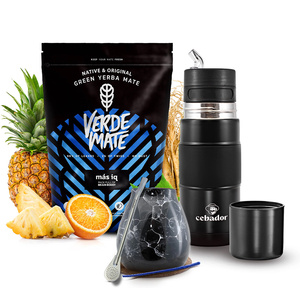 Sada Yerba Maté Verde Mate Mas IQ 500g 0,5kg Yerbomos + Kalabása + Bombilla