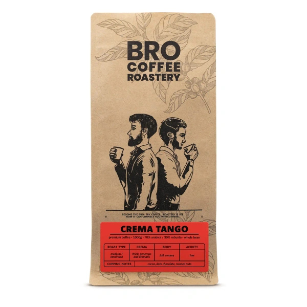 Bro Coffee Roastery – Zrnková káva Crema Tango 1 kg
