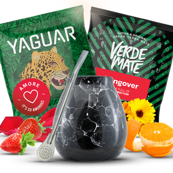 Sada příslušenství Yerba Mate Green Matero Bombilla