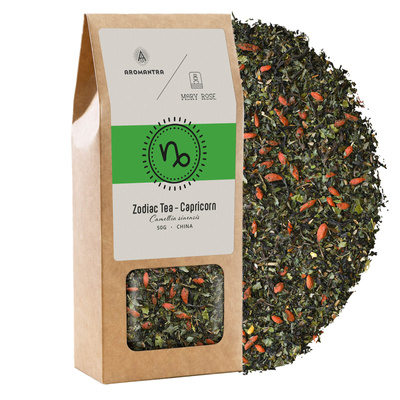 Aromantra x Mary Rose – Čaj znamení zvěrokruhu – Kozoroh (černý) 50 g