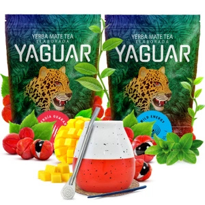 Sada Yerba Maté Yaguar 2x500g + Kalabása + Bombilla