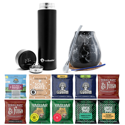 Sada Yerba Maté pro začátečníky 10x50g 500g Termoska