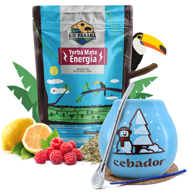 Yerba mate zimní sada pro začátečníky Rio Parana 500g