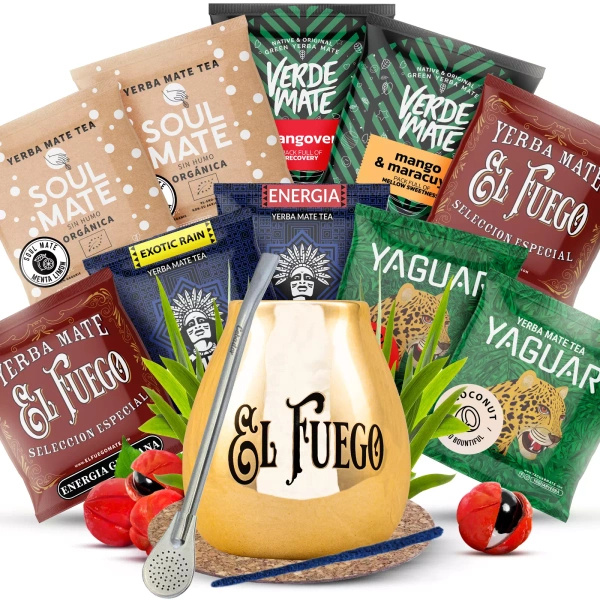 Yerba Mate Sada 10x50g Kalabása + Bombilla