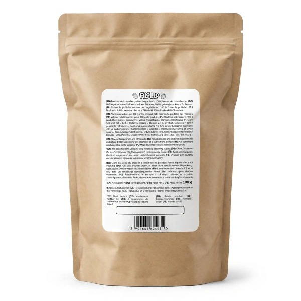 FiloLilo – Lyofilizované jahody (plátky) 100 g