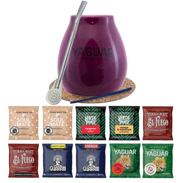 Startovací sada Yerba Mate calabash Bombilla 10x50g